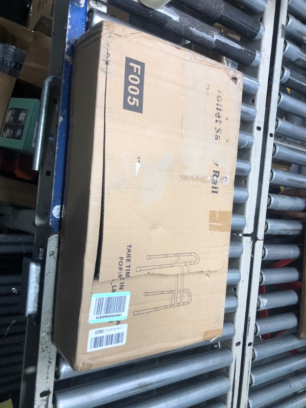 Photo 1 of GreenChief Toilet Safety Rails Foldable, Stand Alone Toilet Frame Adjustable Height, Bathroom Toilet Handles with Suction Cups, Freestanding Toilet Bars for Elderly Handicap - Fit Any Toilets (300 LB) 1 Count (Pack of 1)