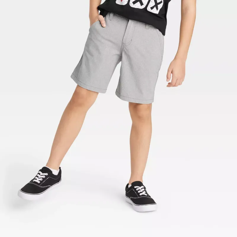Photo 1 of ****USED***SIZE:8***Cat and Jack Boys' Classic Performance Stretch Boardshort SIZE 8  grey