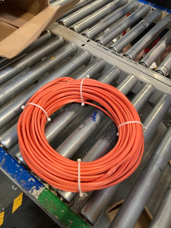 Photo 2 of 100 ft. 10/2 Orange Solid Romex Simpull CU NM-B W/G Wire
