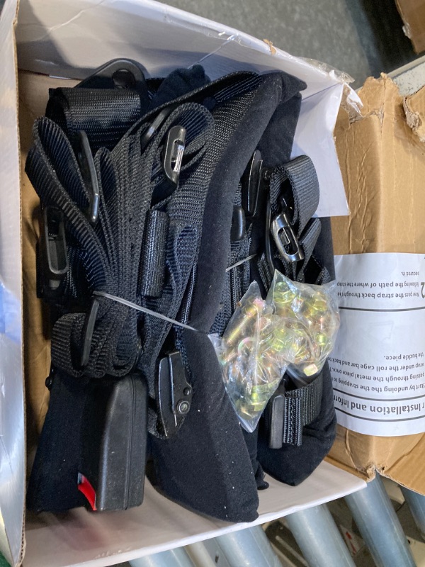 Photo 1 of Two 4 Point Harness seat belt with 2 Inch Padding with Quick Auto buckle for kids and adults (Both Mounting Styles) | Fits all Side by Sides | UTV 4 Point Harness | Comfortable Padding | (Black)