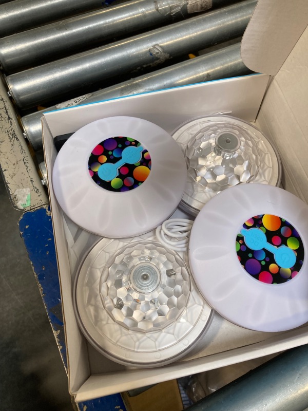 Photo 1 of Floating Pool Lights, Pool Lights with 6 Dynamic Lighting Effects, IP68 Waterproof Pool Lights That Float, Rechargeable RGB Upper and Lower Color Changing Pool Lights for Inground Pool-4PACK 4 Pack