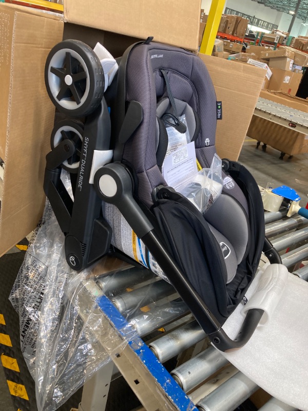 Photo 3 of *** MISSING PARTS***
 Shyft DualRide Infant Car Seat and Stroller Combo with Carryall Storage (Boone Gray) Shyft DualRide w/Carryall Storage Boone Gray