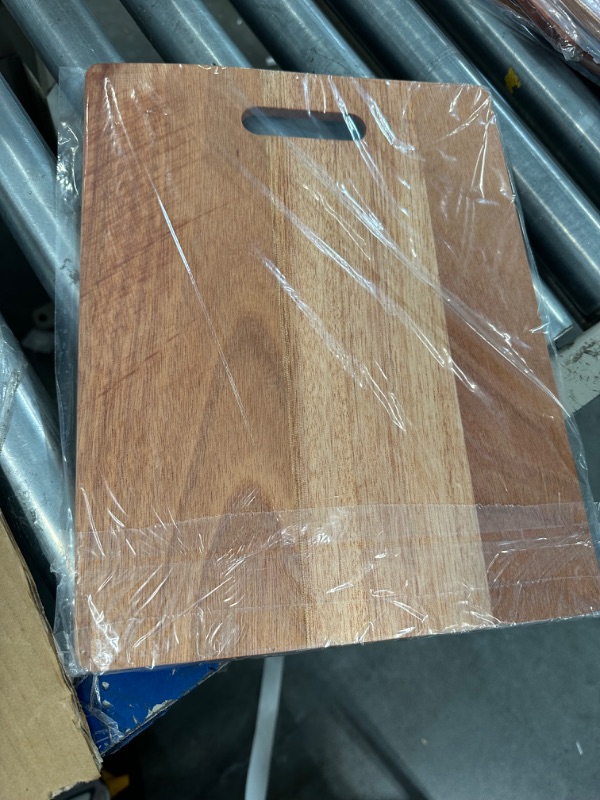 Photo 1 of  Bulk Cutting Board Plain Large Cutting Board Set Chopping Board with Handles Blanks Laser Engraving Cutting Board for Customized, Personalized Engraving Gifts (14''x11'',Walnut) Walnut 14''x11''
