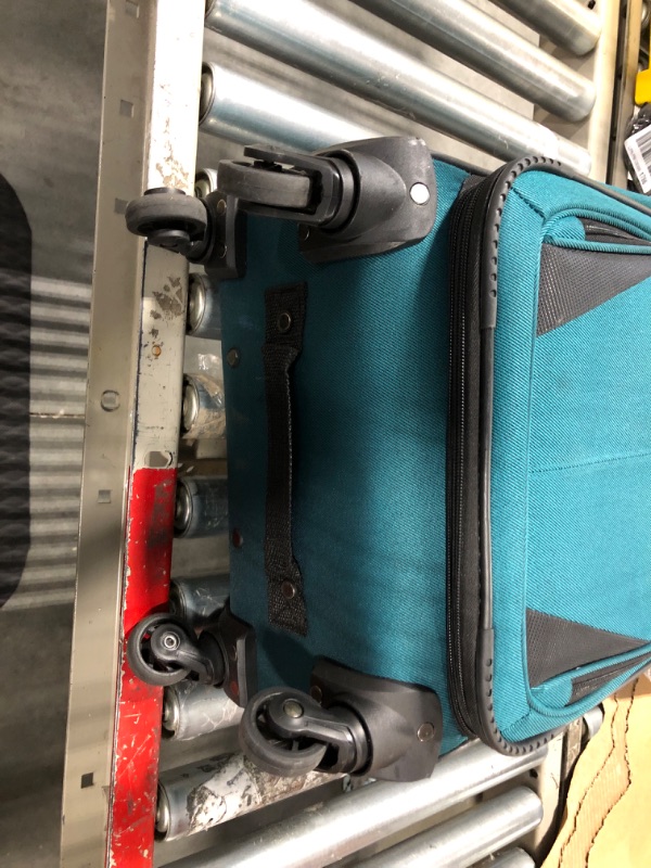 Photo 2 of ***DAMAGED***
U.S. Traveler Anzio Softside Expandable Spinner Luggage, Teal, Carry-on 22-Inch
