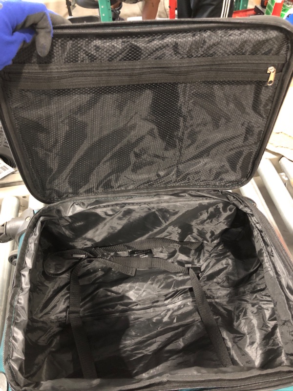 Photo 4 of ***DAMAGED***
U.S. Traveler Anzio Softside Expandable Spinner Luggage, Teal, Carry-on 22-Inch
