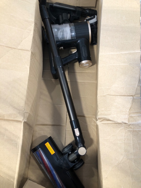 Photo 2 of * use for parts**
Homeika- Pro Version- 28k PA Cordless Vacuum- Digital Display- 50 Min Run Time- 3 Speeds- Telescopic – 300 Watts- Brushless Motor- 8 in 1- HEPA Filter- for...
