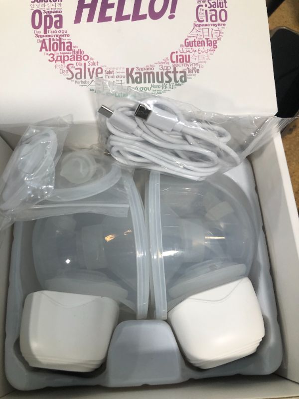 Photo 4 of Breast Pump Hands Free Breast Pump, Wearable Breast Pump with Soft Double-Sealed Flange, Wireless Electric Breast Pump with 3 Modes & 9 Levels, No Leakage