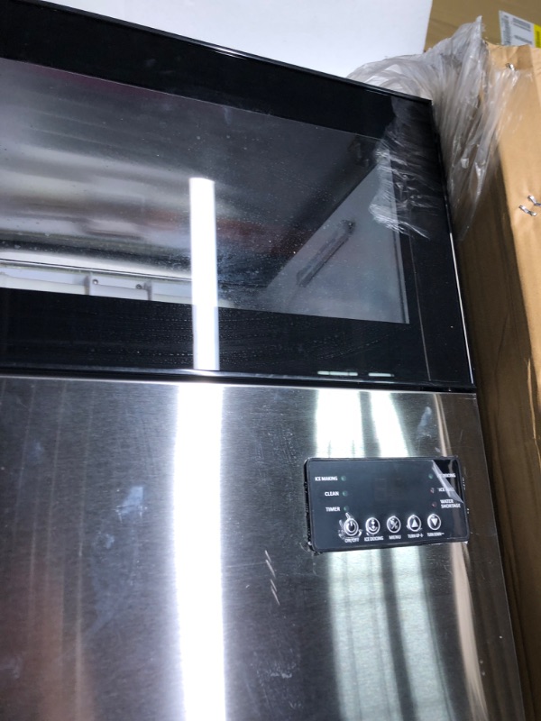 Photo 4 of Commercial Ice Maker 130 LBS/24H, Upgraded 15" Wide Under Counter Ice Maker with 35LBS Ice Capacity, Commercial Ice Machine Self Clean Stainless Steel Freestanding Large Ice Maker for Home/Bar/Outdoor
