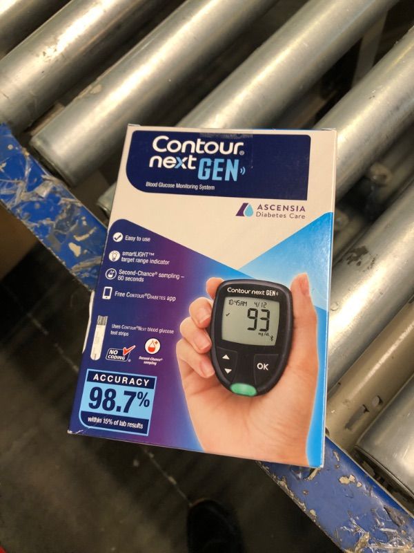 Photo 2 of Ascensia CONTOUR NEXT GEN Blood Glucose Monitoring System – All-in-One Kit for Diabetes with Glucose Monitor and 20 Test Strips For Blood Sugar & Glucose Testing