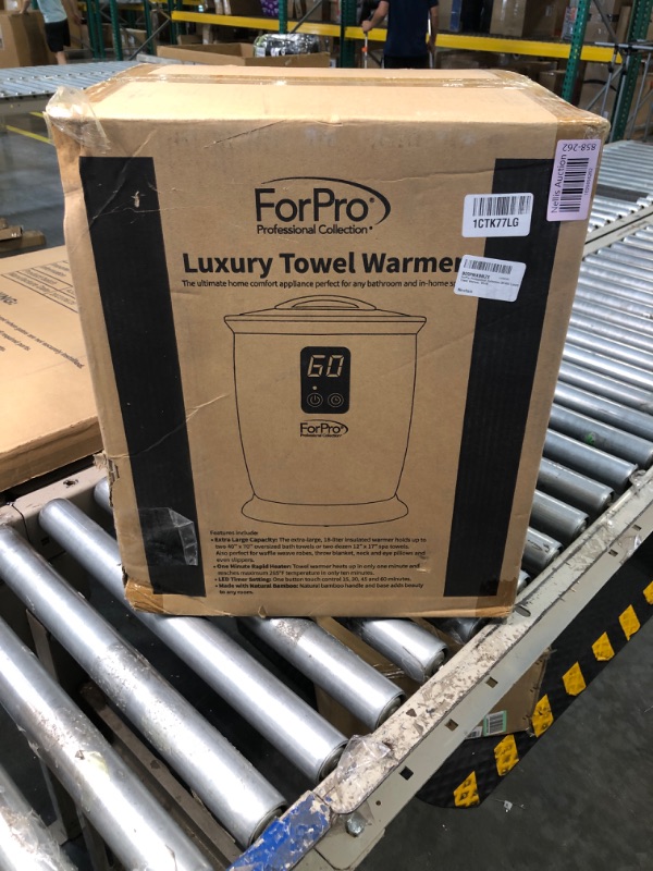 Photo 3 of "NEW"
ForPro Professional Collection Luxury Towel Warmer, Extra Large Bucket-Style Hot Towel Warmer with Auto Shut Off, 4 Timer Settings for Home and Bathroom, White