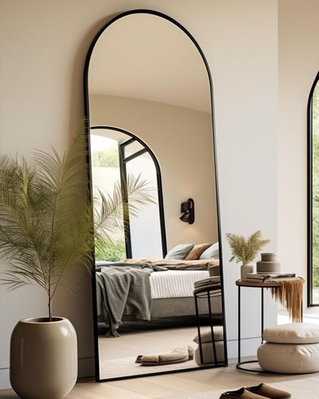 Photo 1 of "LIKE NEW"
Limited-time deal: BEVERDY Full Length Mirror, Floor Mirror,  Arched Full Length Mirror with Stand, Full Body Mirror, Standing Mirror, Wall Mounted Mirror for Bedroom, Living Room, Black https://a.co/d/54ScU7t