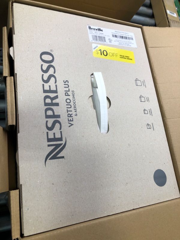 Photo 5 of "NEW FACTORY SEALED"
Nespresso VertuoPlus Deluxe Coffee and Espresso Machine by Breville with Milk Frother, Titan