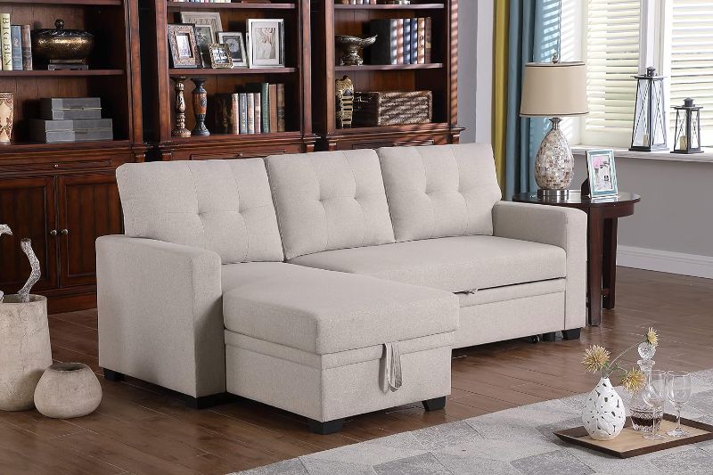 Photo 1 of "SIMILAR ITEM" Sectional Couches for Living Room, 95" Cloud Modular Sectional Sofa with Ottoman, Modern Fabric Upholstered L Shaped Couch with Convertible Chaise, 3 Seater, Beige