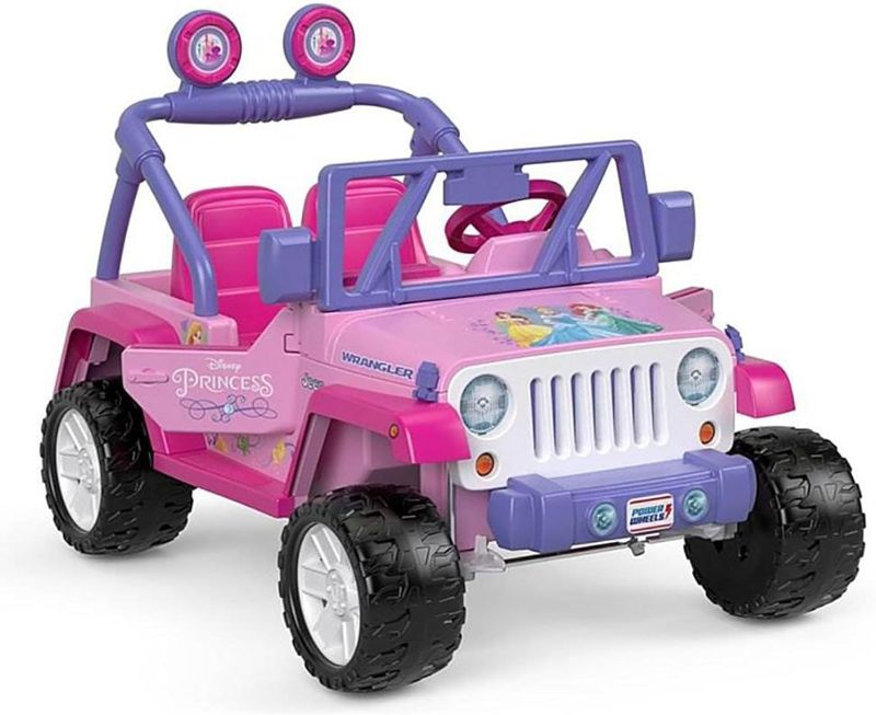 Photo 1 of *****USED*** Power Wheels Disney Princess Jeep Wrangler Ride-On Battery Powered Vehicle with Sounds & Phrases for Preschool Kids Ages 3+ Years?