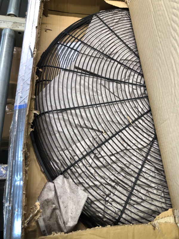 Photo 3 of ****USED***PARTS ONLY - final sale no returns ***MISSING MOTOR*** 
Comfort Zone Industrial Pedestal Fan, 30 inch, 3 Speed, High Velocity, Adjustable Height 56” to 75”, Metal, Meets OSHA Standards, Airflow 36 ft/sec, Ideal for Garage, Workshop or Warehouse