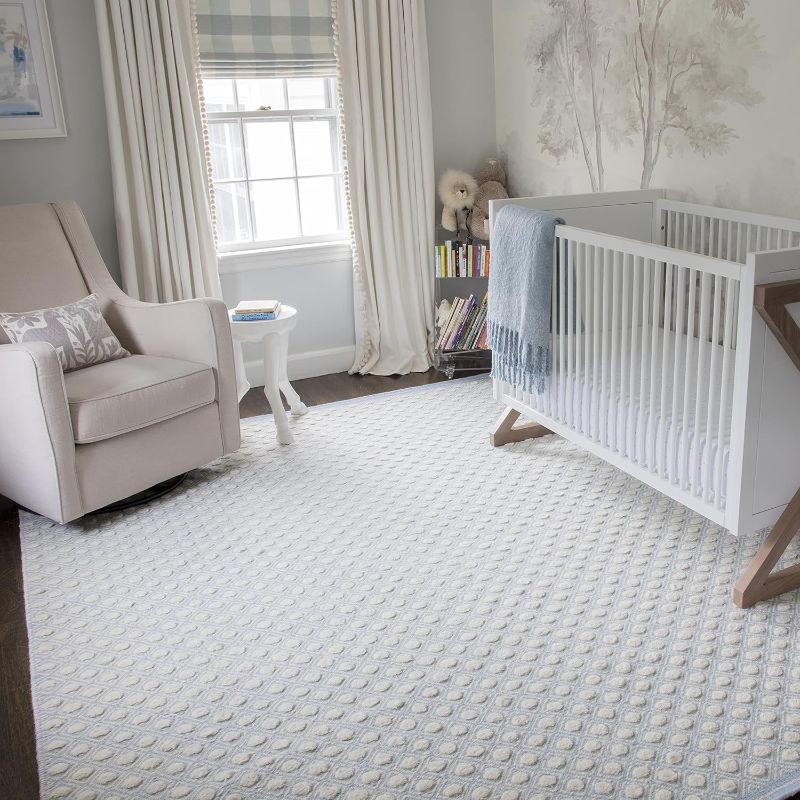 Photo 1 of Erin Gates by Momeni Langdon Windsor Grey Hand Woven Wool Area Rug 8'6" X 11'6" (LANGDLGD-2GRY86B6) 8 ft 6 in x 11 ft 6 in Grey