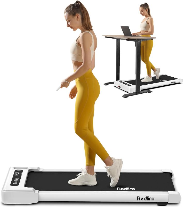 Photo 1 of ***LIKE NEW*** Redliro Walking Pad Treadmill Under Desk, Portable Mini Treadmill with Remote Control, Bluetooth, 265lbs Max Weight, Installation-Free Jogging Machine for Home/Office