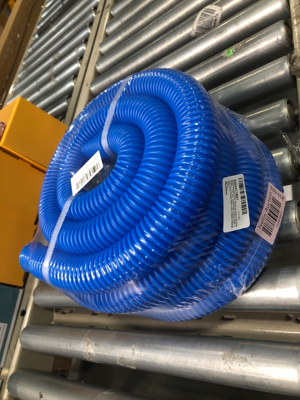 Photo 2 of **NEW** Replacement Pool Hoses for Above Ground Pools 1 1/4, 59" Long Filter Pump Hose, 4 Pack Pool Pump Hose with 8 Metal Clamps (Blue) 4 Pcs Blue