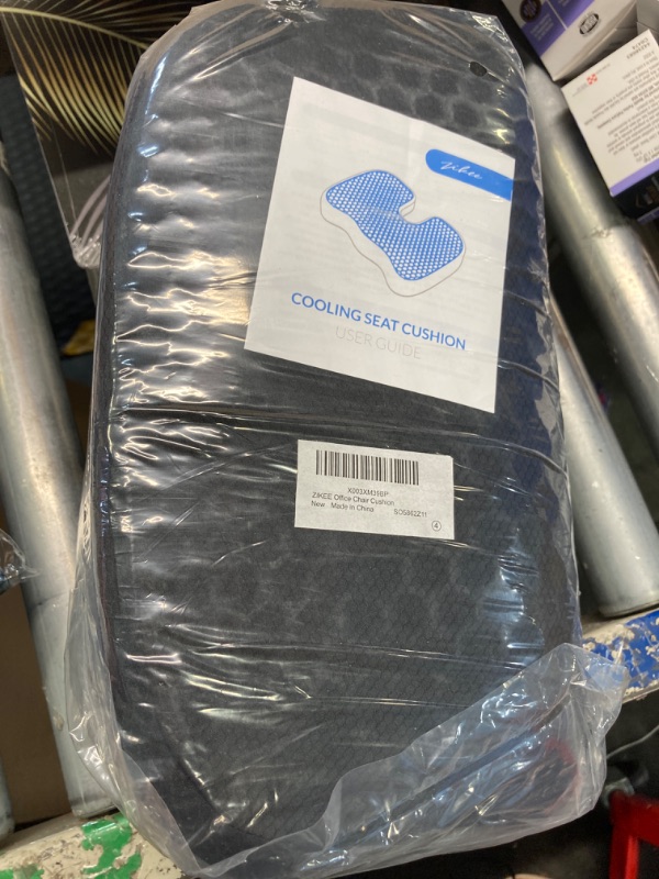 Photo 2 of ***NEW/FACTORY SEALED** ZIKEE Office Seat Cushion with TPE Gel, Enhances Ventilation & Support Memory Foam Cushion for Sciatica, Back, Tailbone Pain Relief, Long Sitting on Office Desk Chairs, Wheelchairs