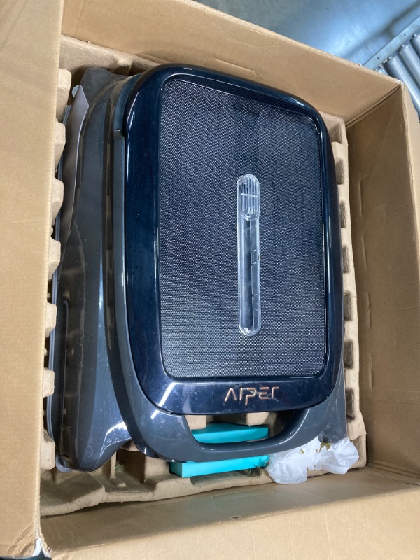 Photo 3 of (2024 New) AIPER Surfer S1 Solar Powered Robotic Pool Skimmer with APP Support, Dual Charging Options, Pool Temperature Monitor, Manual Control, Salt Chlorine Tolerant Motors Gray