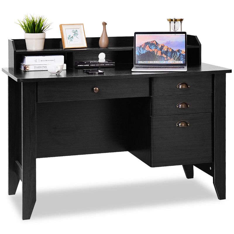 Photo 1 of Costway Computer Desk PC Laptop Writing Table Workstation Student Study Furniture Black