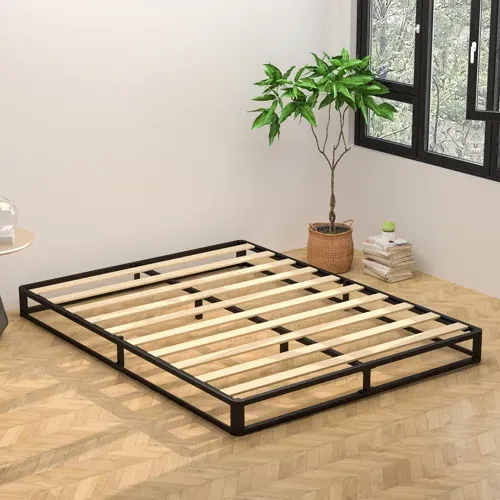 Photo 1 of 6" Metal Platform Bed frame with Wood Slat