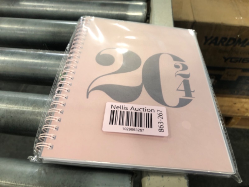 Photo 2 of ****NO LEATHER COVER**** Rileys & Co 2024 Weekly Planner - Premium Annual Weekly & Monthly Agenda Planner, Jan - Dec 2024, Flexible Cover, Notes Pages, Twin-Wire Binding (8.5 x 11-Inches, Pink) 8.5 x 11 - inches Pink