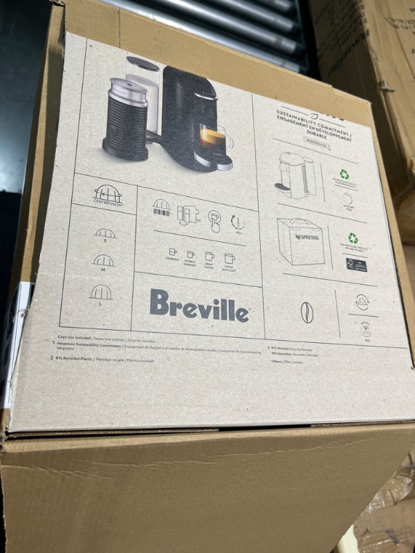 Photo 8 of ***USED**Nespresso VertuoPlus Deluxe Coffee and Espresso Machine by Breville with Milk Frother, Titan