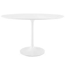 Photo 1 of 
only the top no base, parts only, no return*******Modway Lippa 48" Mid-Century Modern Dining Table with Oval Top  in White
