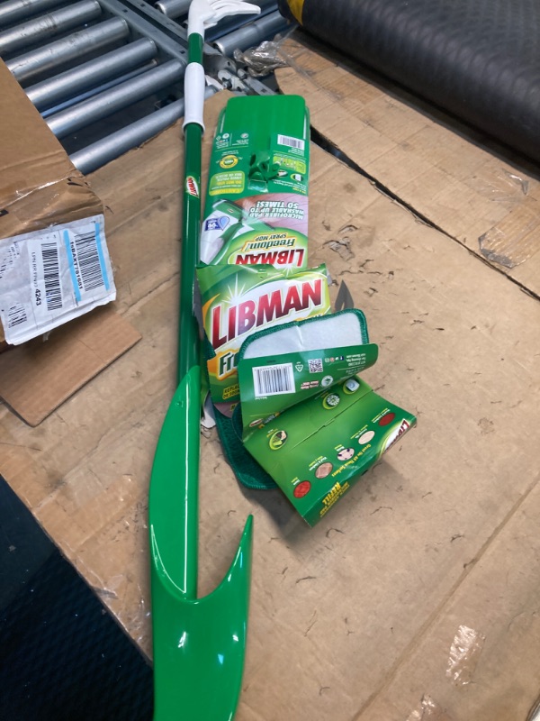 Photo 3 of *****USED*** Libman Freedom Spray Mop Kit | Microfiber Mop | Household Essentials | Hardwood Floor Cleaner | Wall Mop | 24 Oz Reservoir Tank | Two Extra Replacement Heads Included