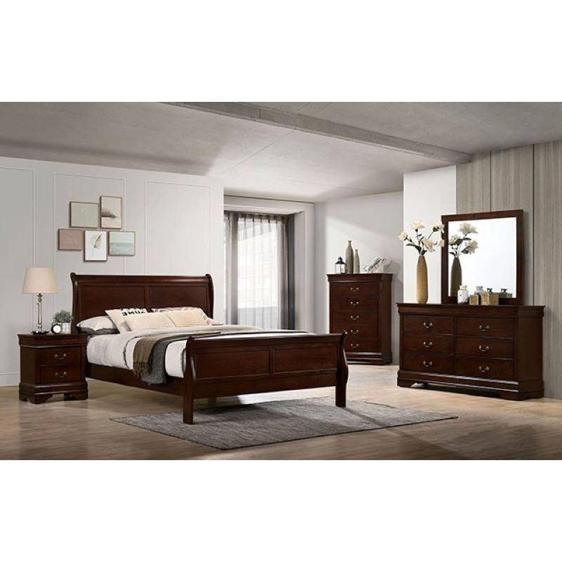 Photo 1 of ****COMPLETE SET******
Cherry Solid Wood King Size Platform Bed