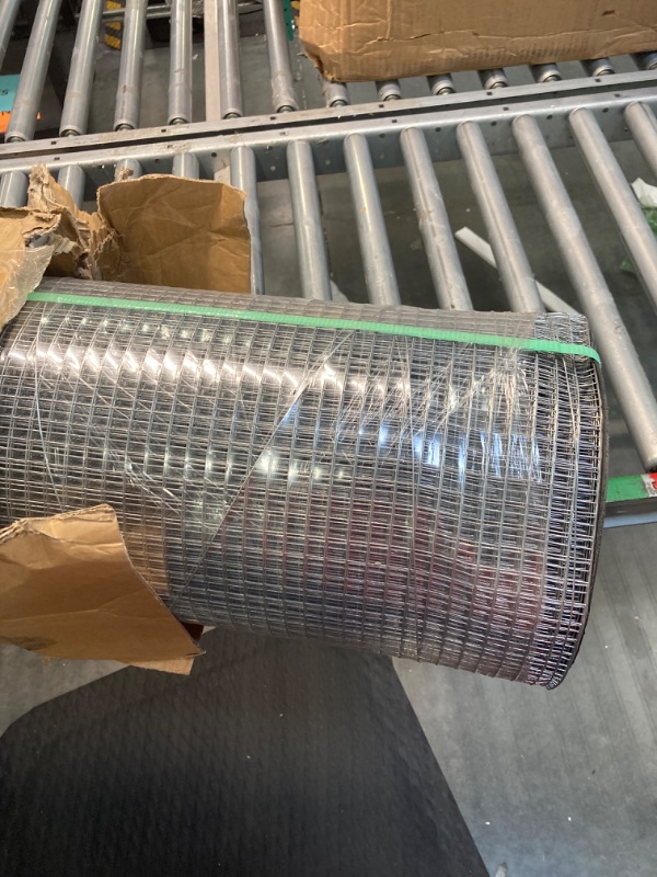 Photo 3 of 1/2” Galvanized Hardware Cloth 48" x 100' 19 Gauge, Hot-dip Galvanized After Welding, Chicken Wire Raised Garden Bed Plant Supports Poultry Netting Wire Cloth &Galvanized Wire Mesh Roll