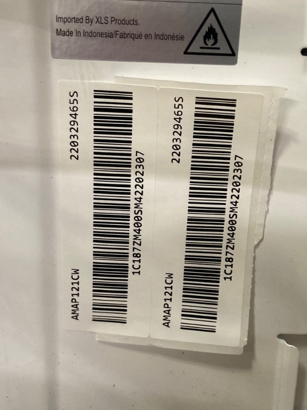 Photo 3 of ****SED***PARTS ONLY***SOLD AS IS **NO RETURNS ALL SALES ARE FINAL***Amana 12,000 BTU 115V Window-Mounted Air Conditioner Remote Control, White (AMAP121CW) 12,000 BTU Electronic