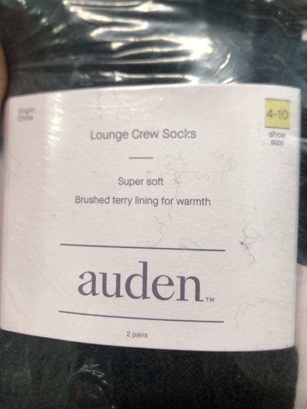 Photo 1 of  6 counts**Women's Brushed Terry Lined 2pk Cozy Crew Socks - Auden™ 4-10