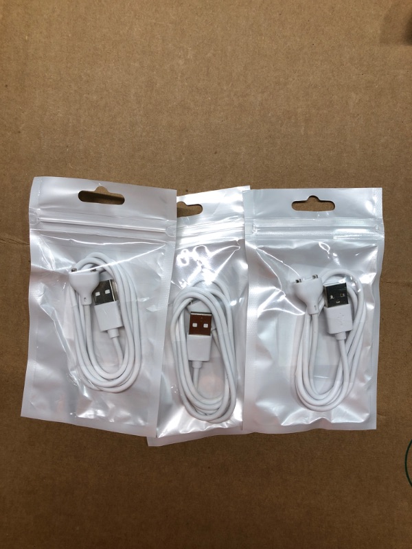 Photo 2 of (Pack Of 3) Replacement DC Charging Cable USB Cord for Rechargeable Wand Massagers Charger/Magnetic Charger