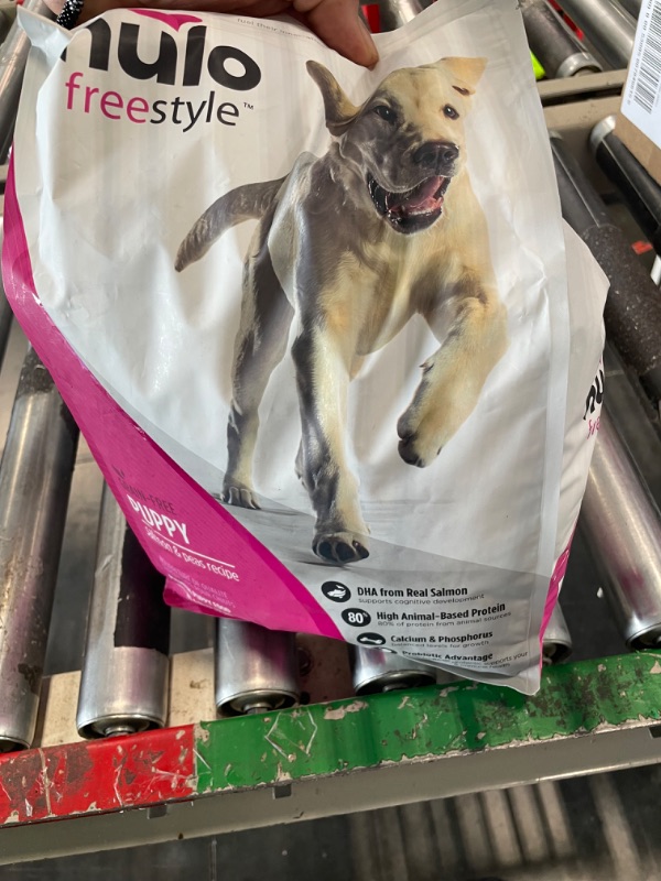 Photo 3 of ***DAMAGED BAG***
***EXP 9/15/24***
Nulo Freestyle Dry Puppy Food, Premium Grain-Free Larger Kibble to Support Proper Chewing, High Animal-Based Protein and Balanced Levels of Calcium & Phosphorus for Healthy Bone Development Salmon 96 Fl Oz (Pack of 1)