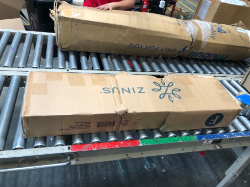 Photo 1 of Zinus Kai Bed Frame, Full, Brown Kai Full