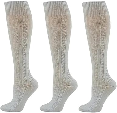 Photo 1 of 
Classic Cable Knit Socks, Combed Cotton Knee High Uniform Socks -  - Ultimate Comfort, Softness & Durability