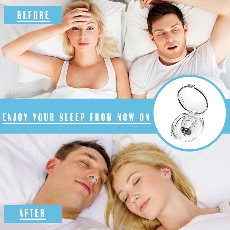 Photo 1 of Anti Snoring Devices 8pcs,Magnetic Silicone Nose Clip to Prevent snoring?Comfortable and Easy to wear for Men and Women, White