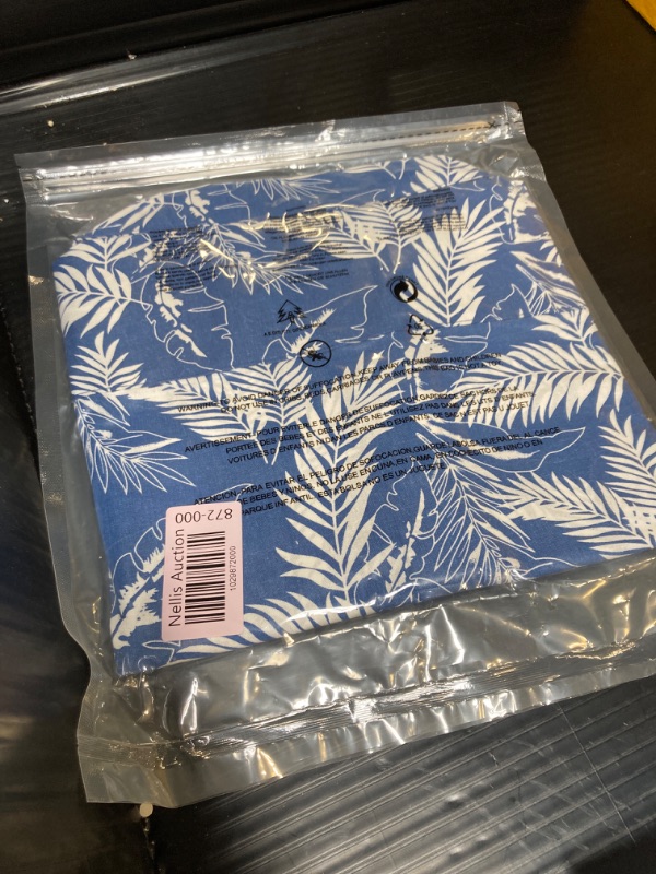 Photo 2 of ***FACTORY SEALED***
EFAN Mens Linen Shirts Hawaiian Floral Beach Short Sleeve Casual Dress Button Down Tshirts Work Clothes Outfits 2024 Medium Bluepalmleaf