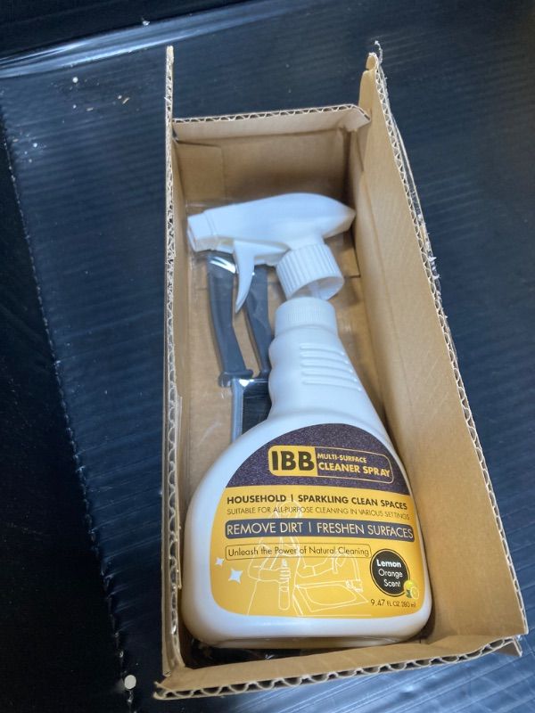 Photo 3 of ***FACTORY SEALED***
IBB All-Purpose Cleaner Spray, Bundled with 2PCS Crevice Cleaning Brushes, 2024 Upgraded Cleaning Supplies, Natural Kitchen Multi-Surface Cleaner, Lemon, For Wall, Glass, Tile, 6.76 oz