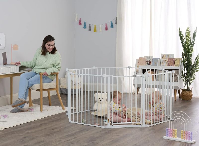 Photo 1 of ***SIMILAR***
Regalo 194-Inch Super Wide Adjustable Baby Gate and Play Yard, 2-In-1, Bonus Kit, 4 Count (Pack of 1)
