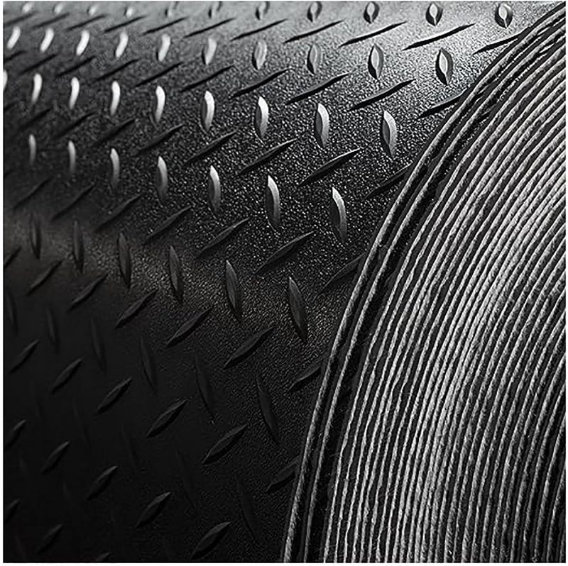 Photo 1 of 1m 2m 3m 4m 5m Length Diamond Plate Pattern Garage Rubber Floor Mats, Outdoor/ Indoor Non-Slip Truck & Car Floor Mat 3mm Thickened, Eco-Friendly Rubber.