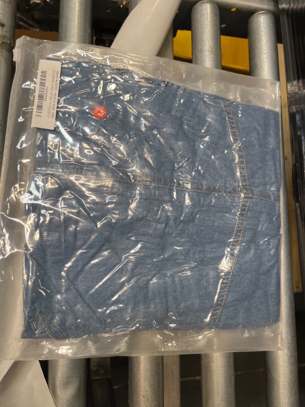 Photo 1 of LOLOCCI Overall Shorts for Women Summer Rompers Denim Romper for Women Denim Jumpsuit Light Blue M