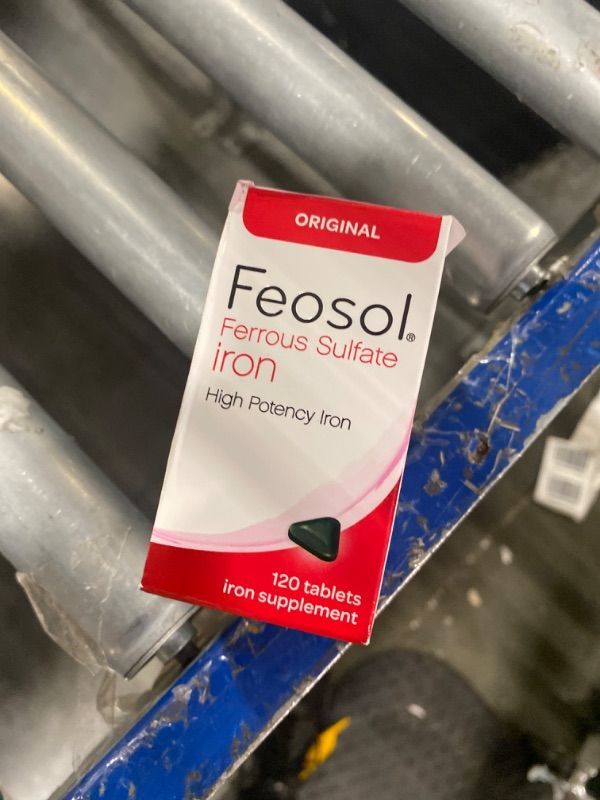 Photo 2 of ***USED***Feosol Original Iron Supplement Tablets, Non-heme, 325mg Ferrous Sulfate (65mg Elemental Iron) per Iron Pill, 1 Per Day, 120ct, 4 Month Supply, for Energy and Immune System Support, Made in USA