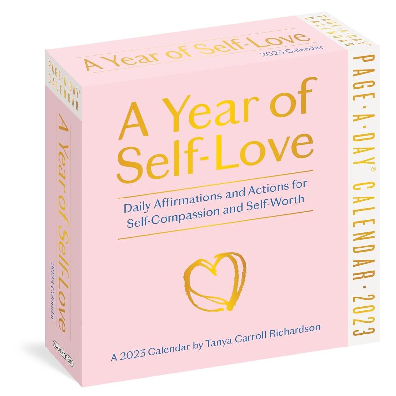 Photo 1 of A Year of Self-Love Page-A-Day Calendar 2023: Daily Affirmations and Actions for Self-Compassion and Self-Worth Calendar – Day to Day