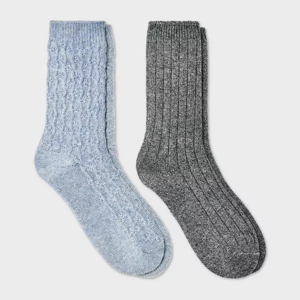 Photo 1 of *** AS IS / FINAL SALE - NO RETURNS *** Women's Brushed Terry Lined Cozy Crew Socks - Auden™ 4-10