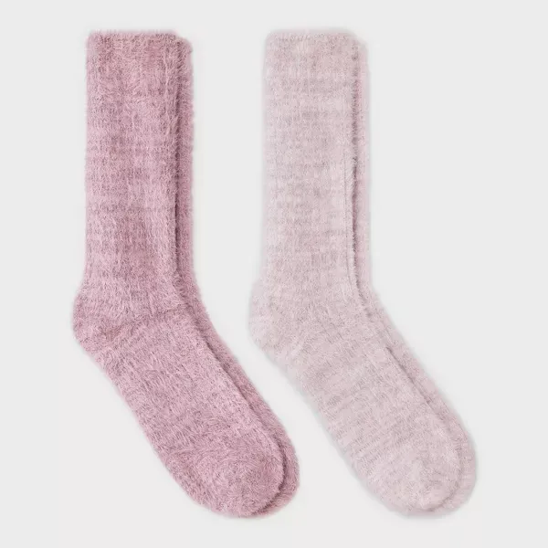 Photo 1 of *** AS IS / FINAL SALE - NO RETURNS *** Women's Brushed Terry Lined Cozy Crew Socks - Auden™ 4-10