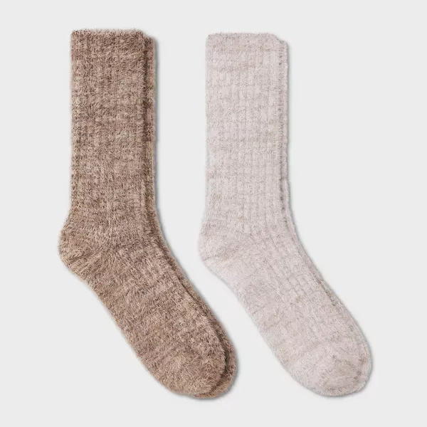 Photo 1 of *** AS IS / FINAL SALE - NO RETURNS *** Women's Brushed Terry Lined Cozy Crew Socks - Auden™ 4-10