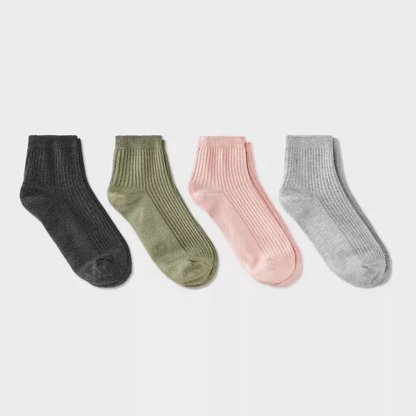 Photo 1 of *** AS IS / FINAL SALE - NO RETURNS *** Women's Ultra Soft Everyday Rib-Knit  Ankle Socks - Auden™ 4-10
